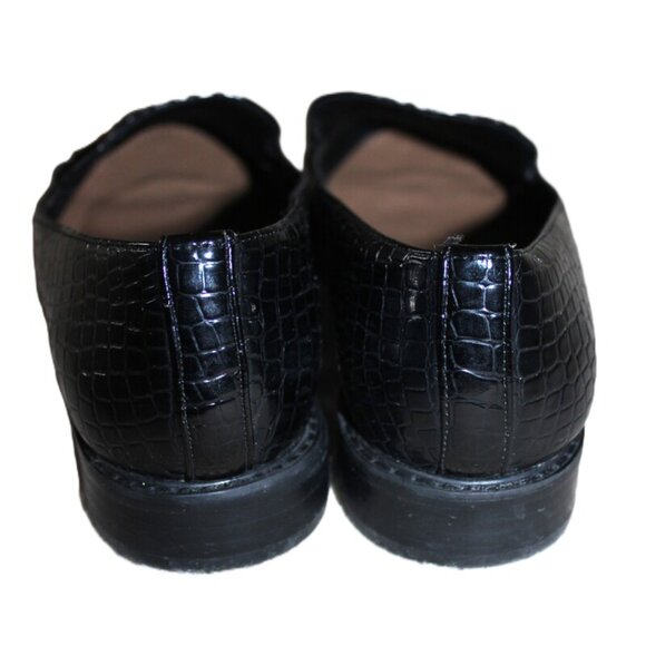 ASOS Vapor Snaffle Loafer in Black Croc - Size 10W - Picture 5 of 10